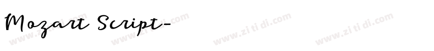 Mozart Script字体转换